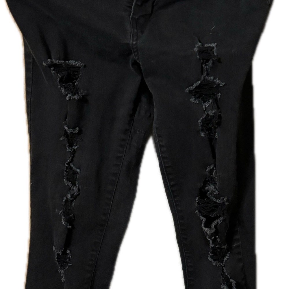 Levi's Black Ripped Skinny Jeans 30x28
